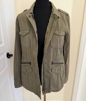 Lily Aldridge for Velvet Ruby Army Military Field Jacket Medium